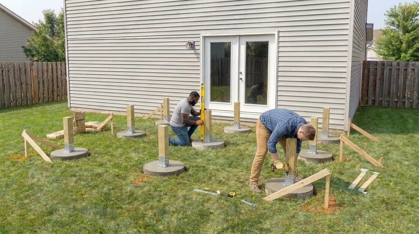 Install posts, project step 5