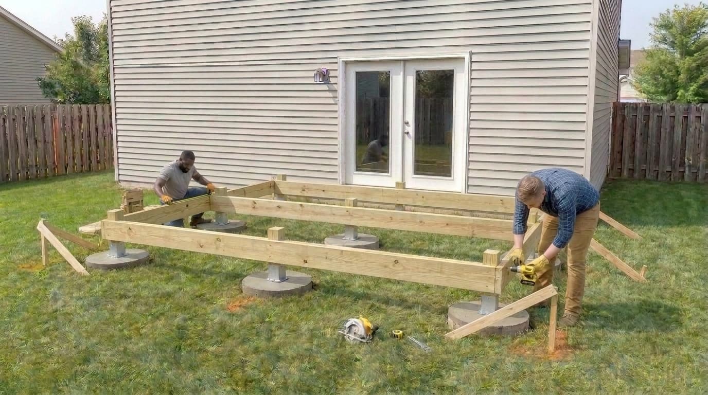Build & square the outer frame, project step 7