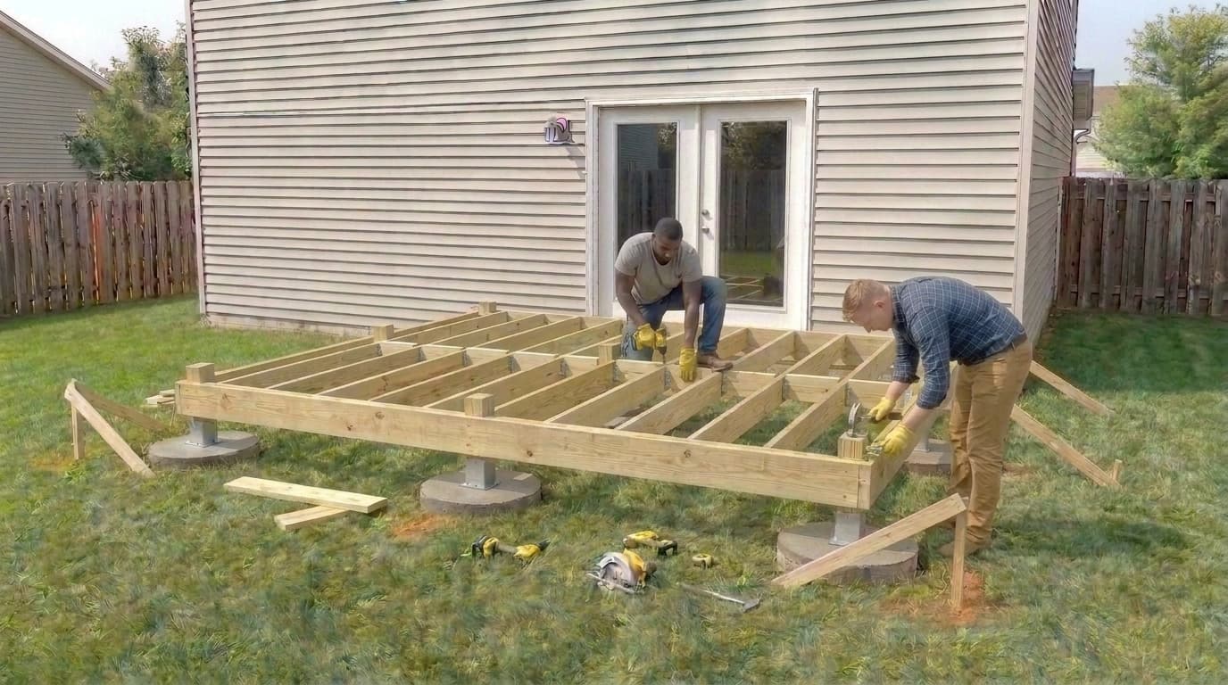 Install blocking & hardware, project step 9